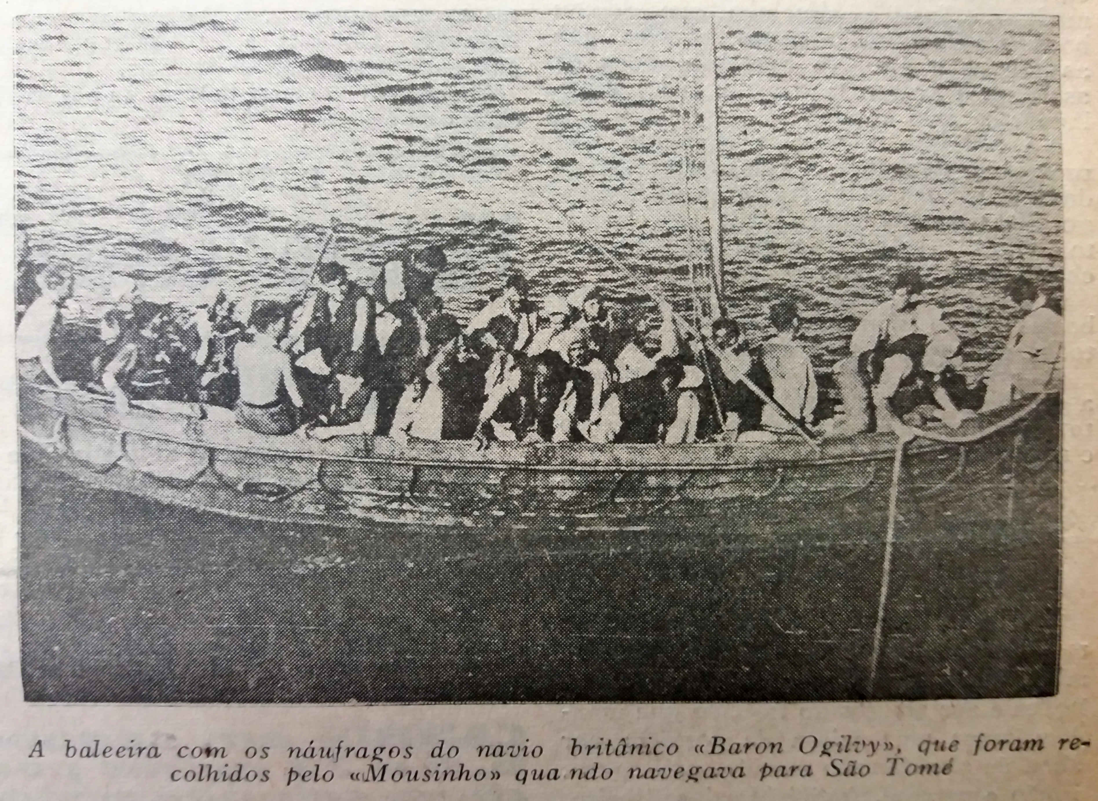The castaways being found by the Mouzinho