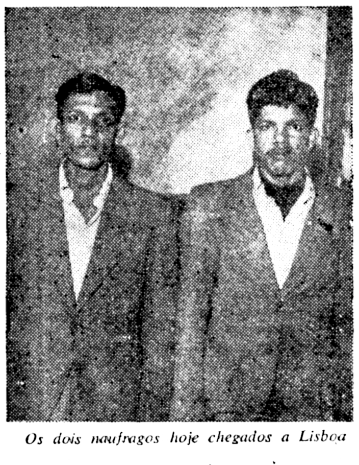 Francisco Sousa and Arselino Silva arriving in Lisbon