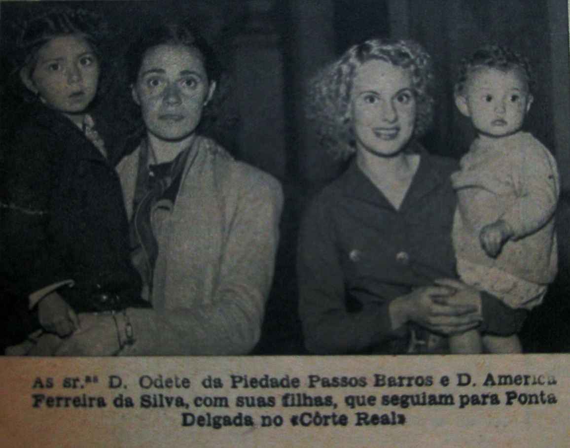 Lyle van Hook, Richard L. Trum, John W. Eden e Julian O. Pierce em Lisboa